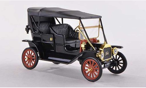 Ford Model T Touring 1/43 WhiteBox zwart 1909 modelauto