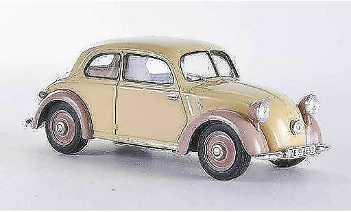 Mercedes 170 Base 1/43 WhiteBox H beige/bruin 1938 modelauto