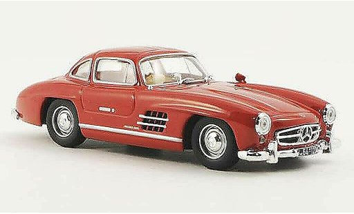 Mercedes 300 Base 1/43 WhiteBox (W198) rood 1954 modelauto