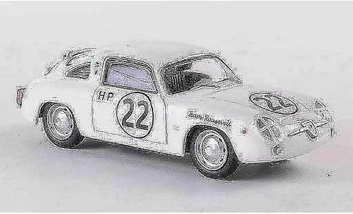 Fiat 750 Abarth 1/43 Best Zagato No.22 Team Roosevelt Sebring 1960 modelauto