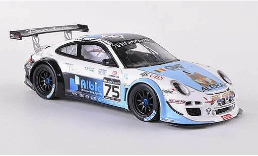 Porsche 911 GT3 1/43 Spark R 2012 No.75 Alcra Flash 24h Spa M.Hennerici/X.Maassen/M.Goossens modelauto