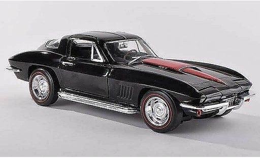 Chevrolet Corvette Coupe 1/18 Ertl C2 427 (C2) zwart/rood modelauto