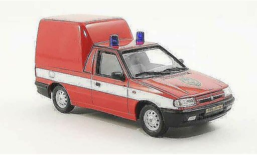 Skoda Felicia Pick-Up 1/43 Abrex Brandweer 1996 modelauto