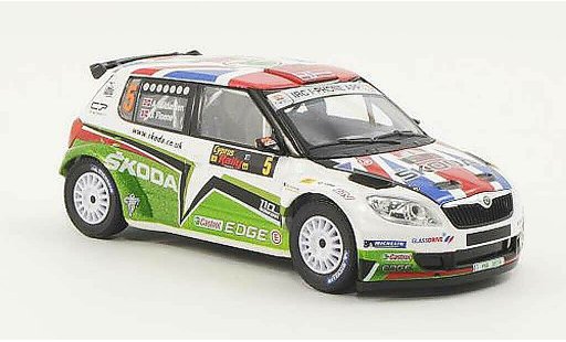 Skoda Fabia S2000 1/43 Abrex No.5 A.Mikkelsen / O.Floene Rally Zypern 2011 modelauto
