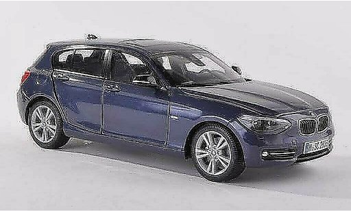 Bmw 116 F20 1/43 Paragon i zwart-blauw modelauto