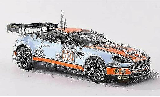 Aston Martin V8 vantage 1/43 IXO No.60 Gulf Racing 24h Le Mans 2011 F.Giroix/M.Wainwright/R.Goethe modelauto