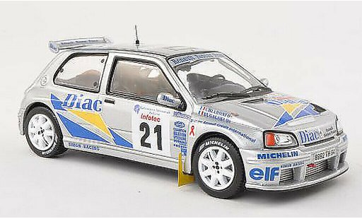 Renault Clio Maxi 1/43 IXO No.21 Diac Tour de Corse 1995 P.Bugalski/J.P.Chiaroni modelauto