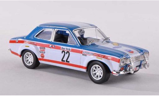 Ford Escort MK1 1/43 IXO 1600TC No.22 Chevron Rally Ypres 1970 Stapelaere/Aerts modelauto