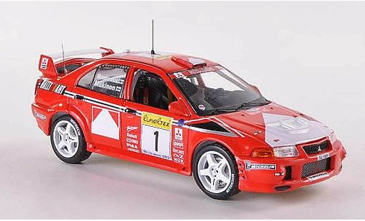 Mitsubishi Lancer Evolution VI 1/43 IXO No.1 Ralliart Rally Monte Carlo 1999 T.Makinen/R.Mannisenmaki modelauto