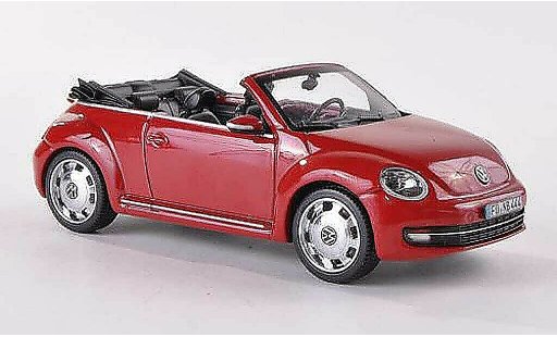 Volkswagen Beetle Cabriolet 1/43 Schuco rood modelauto