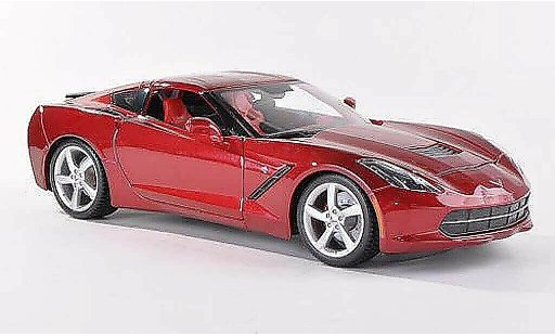 Chevrolet Corvette Stingray 1/43 Maisto C7 (C7) zwart-rood modelauto