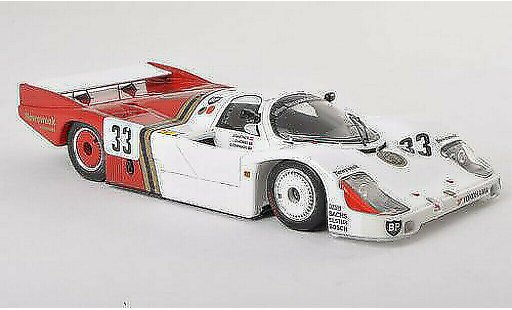 Porsche 956 1985 1/43 Spark No.33 American 100's 24h Le Mans J.Gartner/grijs.Hobbs/G.Edwards modelauto