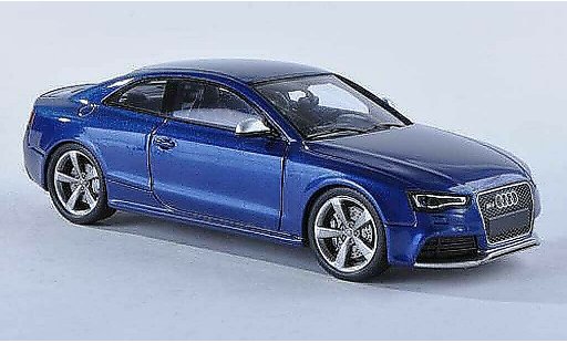 Audi RS5 coupe 1/43 Spark blauw 2012 modelauto
