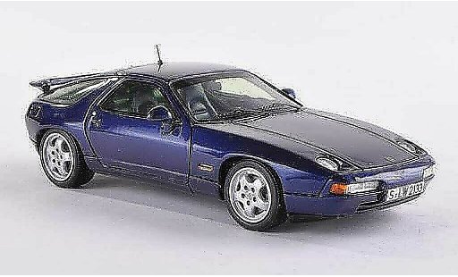 Porsche 911 1992 1/43 Spark GTS zwart-blauw modelauto