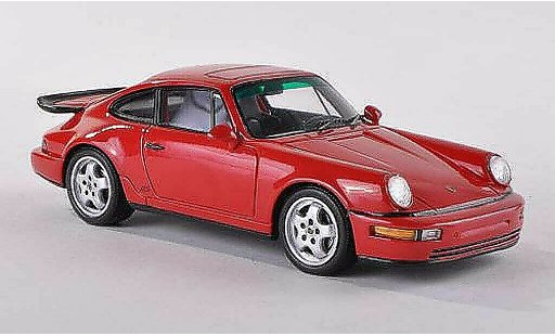 Porsche 911 RS 1/43 Spark 964 America Coupe rood 1 modelauto