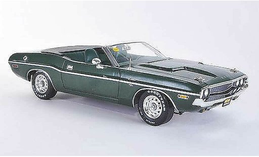 Dodge Challenger 1970 1/18 Greenlight Hemi Cabriolet R/T groen modelauto