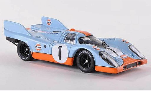Porsche 917 1971 1/43 Brumm K No.1 Scuderia JWA-Gulf 1000km Monza Siffert/Bell modelauto