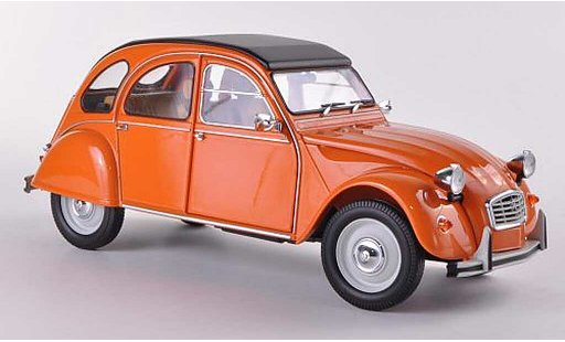 Citroen 2CV Berline 1/18 Minichamps oranje 1976 modelauto