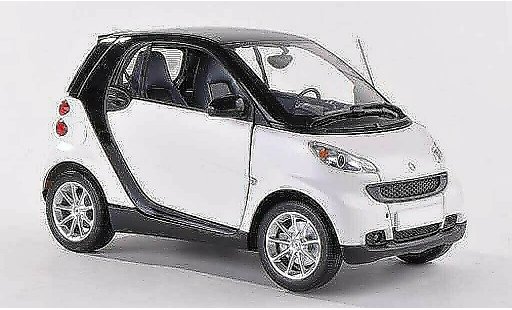 Smart ForTwo Coupe 1/18 Minichamps wit/zwart 2007 modelauto