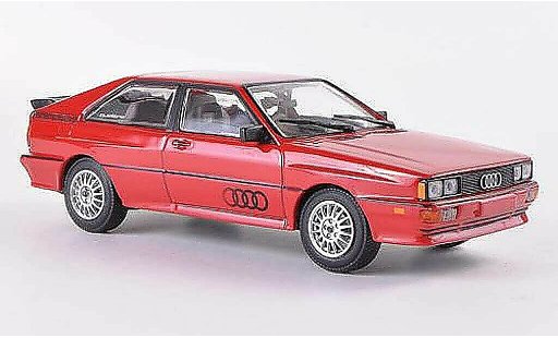 Audi Quattro coupe 1/43 Minichamps rood 1981 modelauto