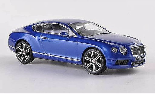 Bentley Continental GT V8 1/43 Minichamps blauw LHD 2011 modelauto