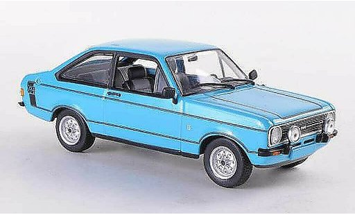 Ford Escort Sport 1/43 Minichamps 1600 blauw 1975 modelauto