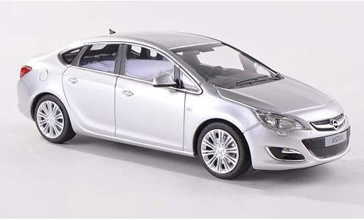 Opel Astra Limousine 1/43 Minichamps J Sedan grijs 4-Turer 2012 modelauto