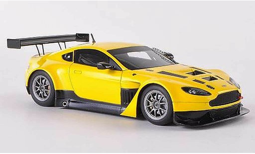 Aston Martin V12 GT3 Vantage course 1/43 Minichamps GT3 Vantage geel Plain Body Version modelauto