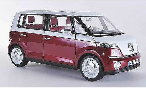 Volkswagen Bulli Concept 1/18 Norev rood/wit Autosalon Genf 2011 modelauto