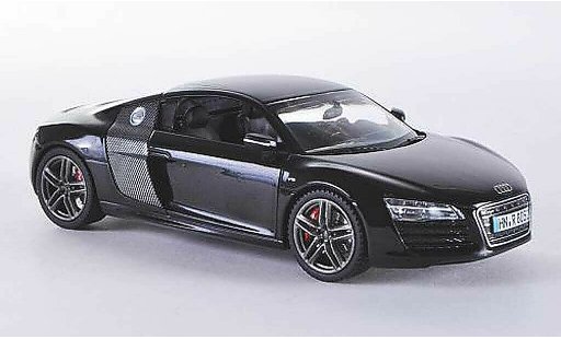 Audi R8 coupe 1/43 Schuco zwart/carbon 2012 modelauto