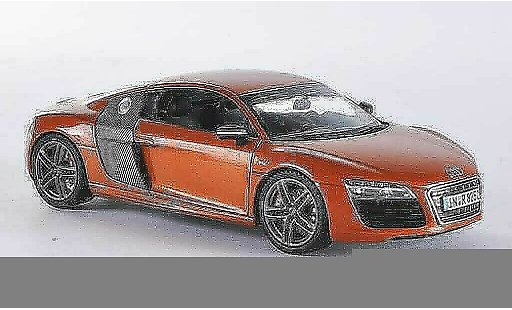 Audi R8 coupe 1/43 Schuco oranje/carbon 2012 modelauto