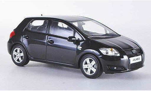Toyota Auris Base 1/43 Minichamps zwart 5-Turer 2007 modelauto