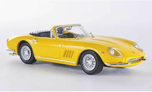 Ferrari 275 GTB/4 1/43 Best Spyder geel modelauto