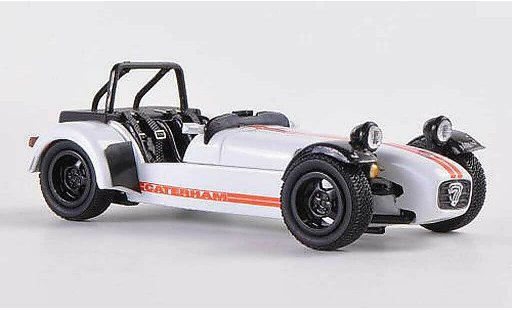 Caterham Super Seven JPE 1/43 Kyosho wit/oranje modelauto