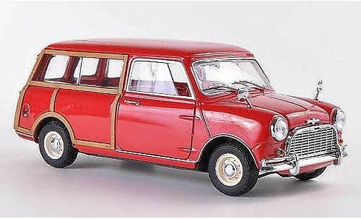 Austin Mini countryman 1/18 Kyosho Morris Morris Traveller rood RHD modelauto