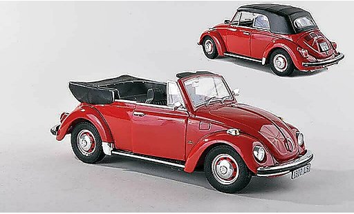 Volkswagen Coccinelle Cabriolet 1/18 Revell 1302 LS rood modelauto