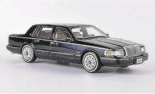 Lincoln Town Car 1997 1/43 GLM zwart modelauto
