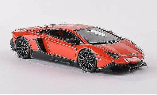 Lamborghini Aventador LP720-4 1/43 Look Smart oranje 50. verjaardag modelauto