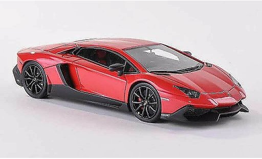 Lamborghini Aventador LP720-4 1/43 Look Smart rood 50. verjaardag modelauto