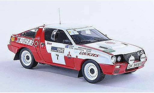Mitsubishi Starion Base 1/43 Reve Collection 4WD No.7 Lucky Strike Hong Kong-Beijing Rally 1986 D.S.Chau/A.Iu modelauto