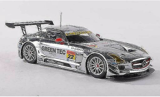 Mercedes SLS GT3 1/43 Ebbro AMG No.22 Green Tec Super GT300 2013 Hisashi Wada/Masaki Jounai modelauto