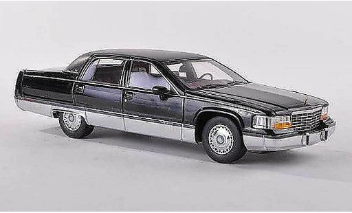 Cadillac Fleetwood Brougham 1/43 American Excellence zwart/lumineuses-zwart limitee edition 300 piece 1994 modelauto