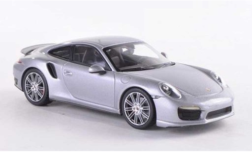 Porsche 911 Turbo 1/43 Minichamps grijs 2013 modelauto