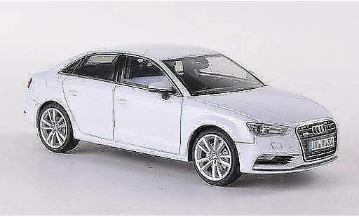 Audi A3 berline 1/43 Herpa Sedan wit 2013 modelauto
