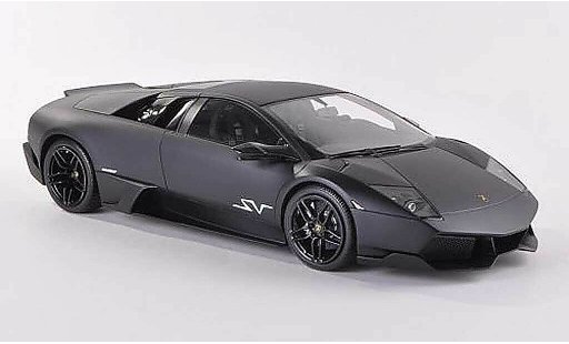 Lamborghini Murcielago LP670 1/18 MR Collection 4 SV Fixed Wing matzwart modelauto