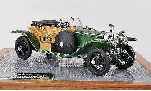 Rolls Royce Schapiro Base 1/43 Ilario Schebera Boat-Tail Skiff groen/optique de bois 1914 modelauto