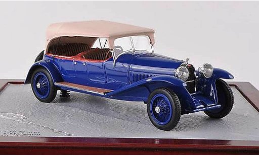 Bugatti 38 tourer 1/18 Chromes Lavocat & Marsault blauw/beige ferme 1926 modelauto