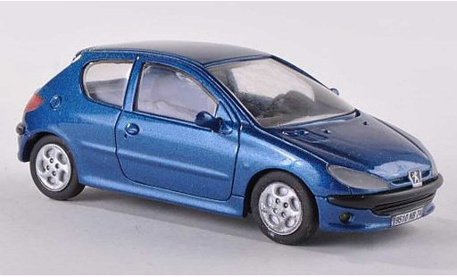 Peugeot 206 Base 1/43 Paradcar blauw 3-portes modelauto