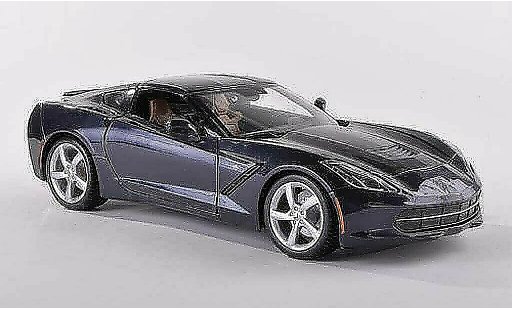 Chevrolet Corvette Stingray 1/43 Maisto C7 (C7) zwart-blauw modelauto