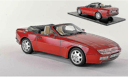 Porsche 944 1989 1/43 GT Spirit S2 cabriolet rood modelauto